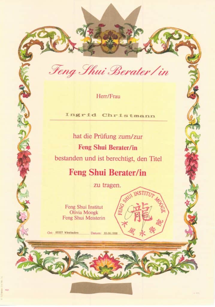 Fengshui-Frankfurt_Ingrid-Christmann-Fengshui-Berater-Zertifikat